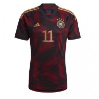 Nemecko Mario Gotze #11 Vonkajší futbalový dres MS 2022 Krátky Rukáv